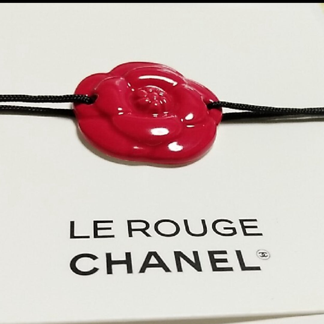 Chanel No.1 Red Camellia string diffuser bracelet VIP gift from Beauty Counter