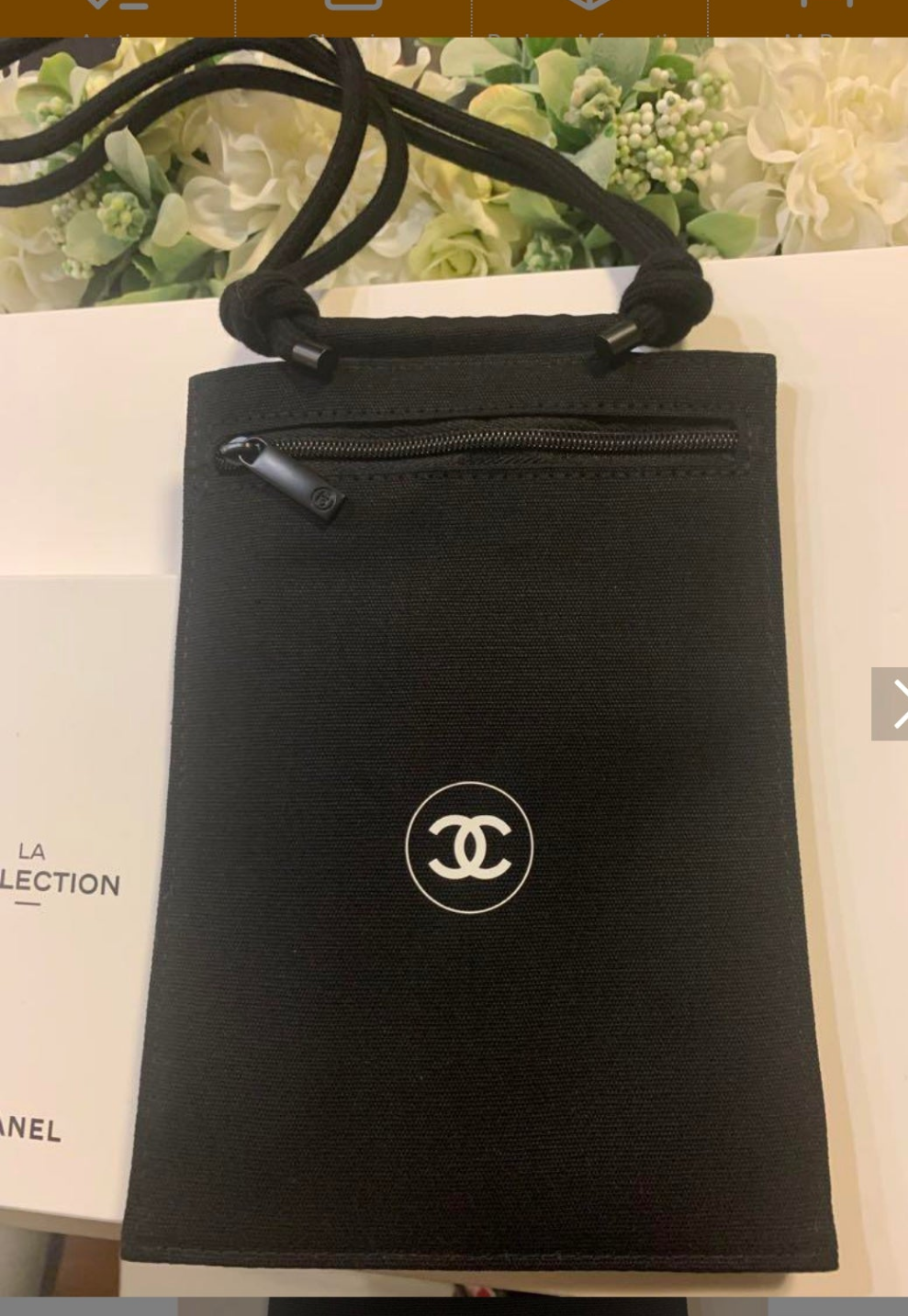 2024 Chanel Exclusive Canvas Passport mobile Holder with strap
