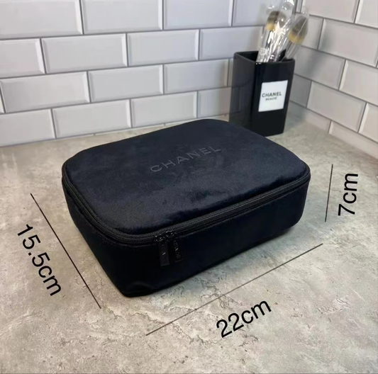 Chanel Velvet Large Makeup Pouch VIP GIFT