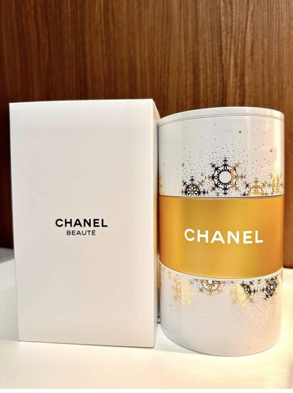 Chanel seasonal round storage metal box VIP GIFT