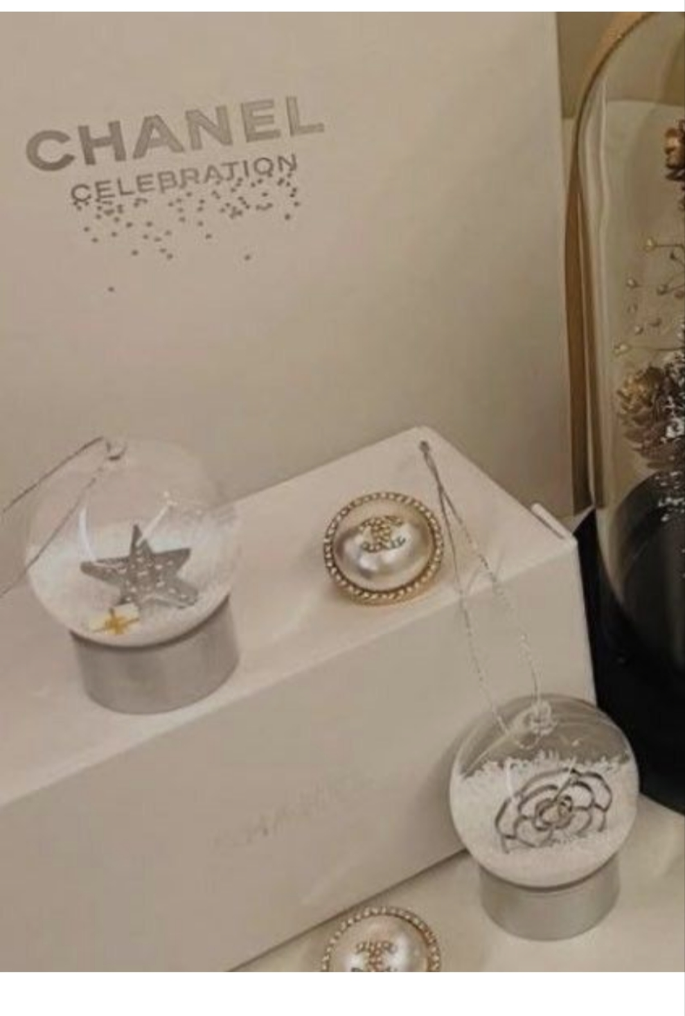 CHANEL Joaillerie small Snow Globe / Snow Ball VIP Limited Gift set of 3pcs