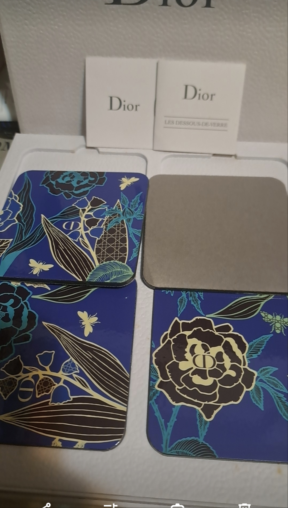 Dior Coasters set of 4 pcs rare in box