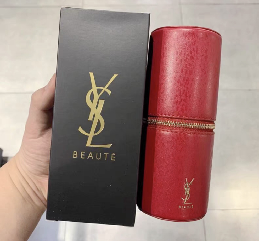 YSL Pouch with 3 Brushes Set Kit