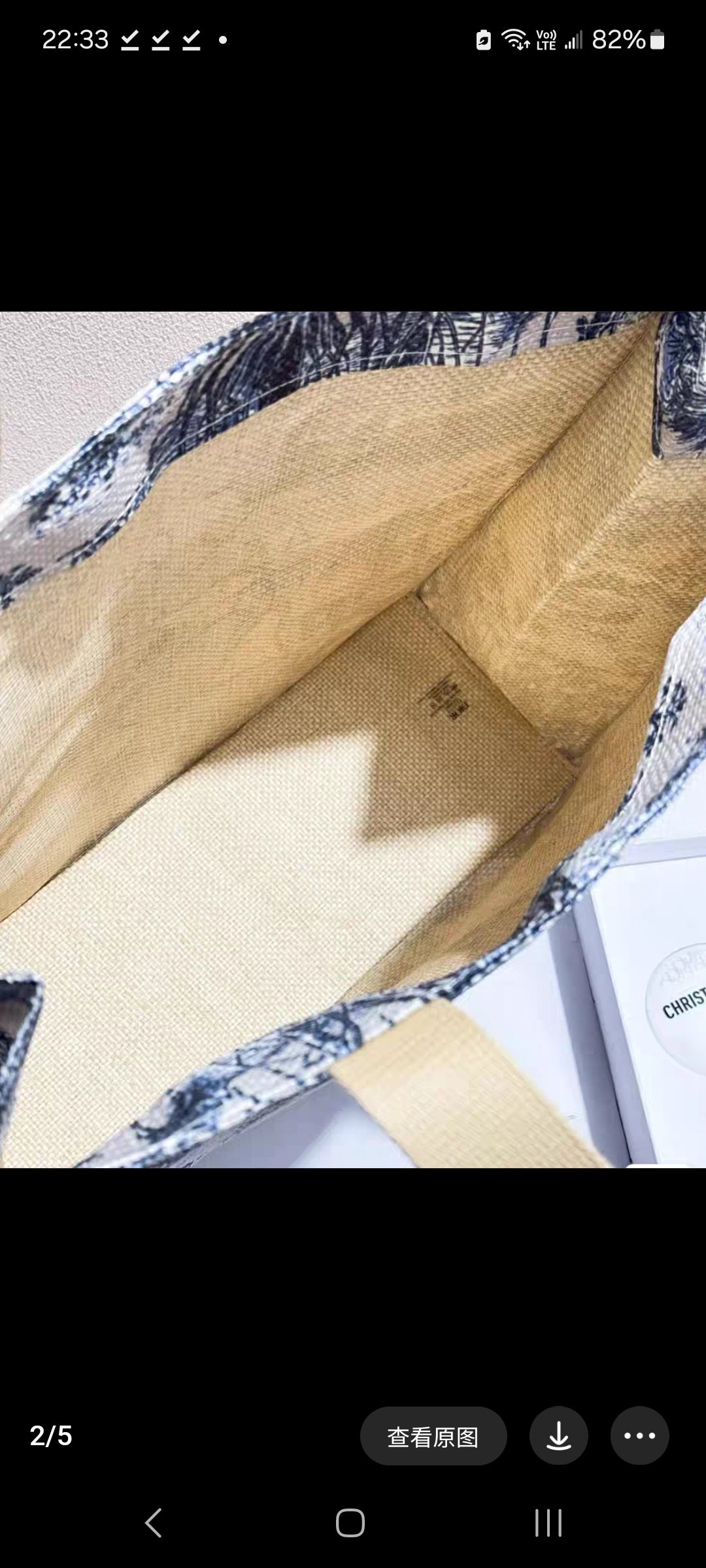 Dior Beauty Around the World tote bag