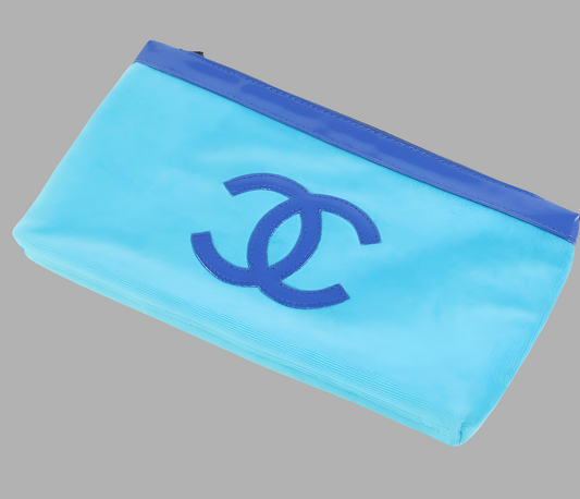 Chanel tiffany blue makeup pouch