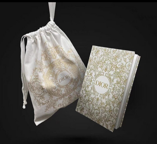 Dior 2023 Holiday Christmas Vip Novelty Notebook & Drawstring bag & Gift bag SET