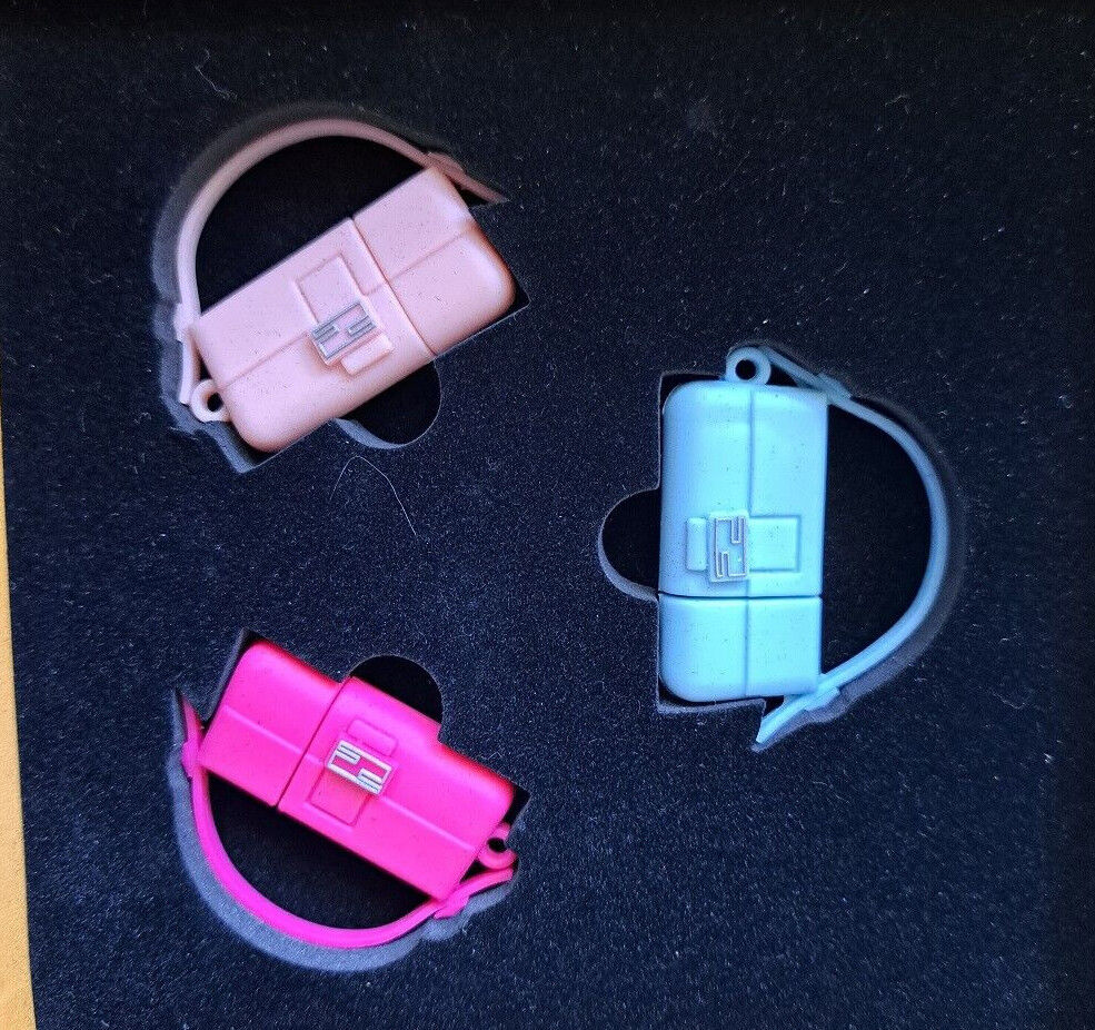 Rare Fendi Flash Drive Media Gift Baguette set of 3pcs