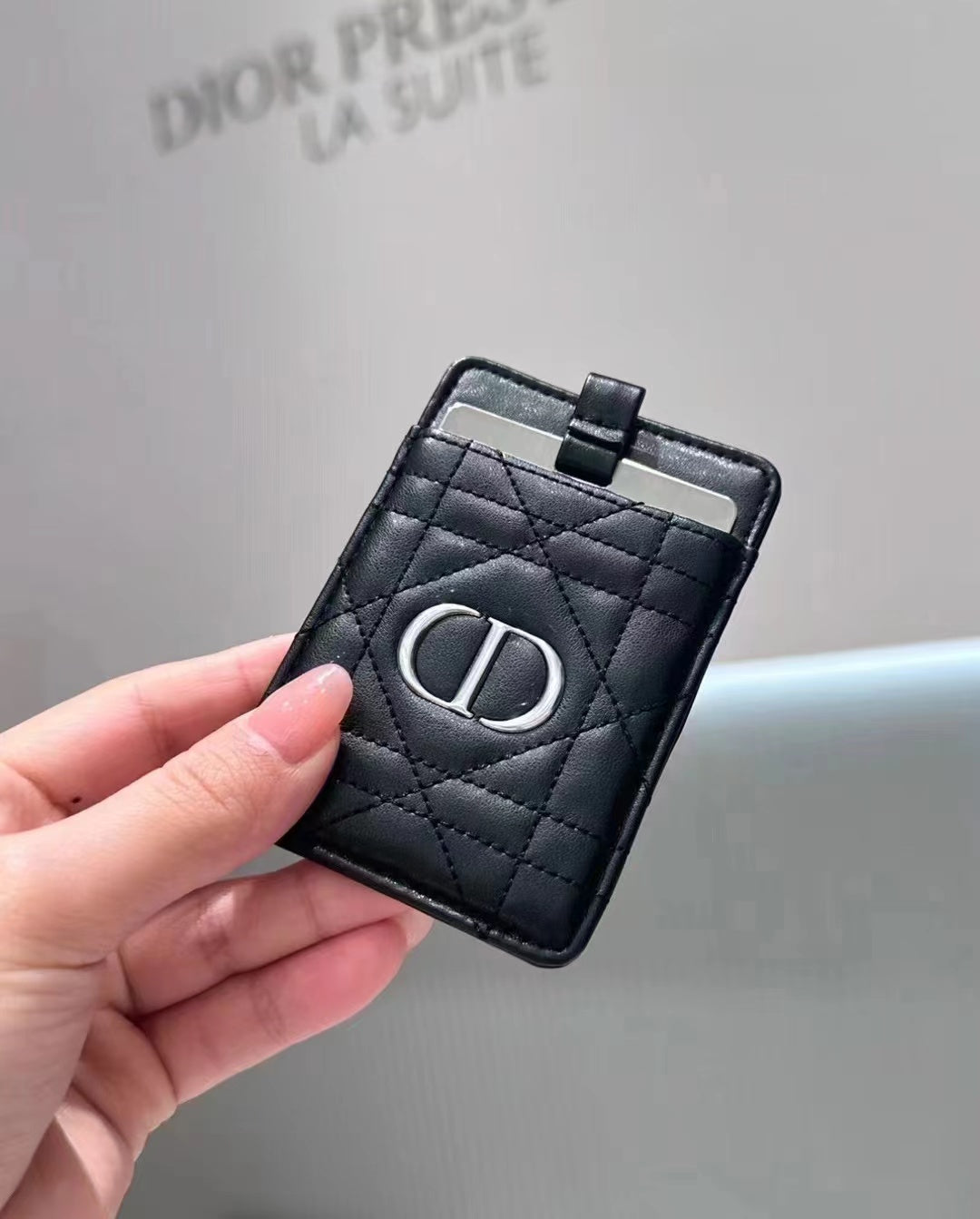 Dior 2024 card holder with morror pouch