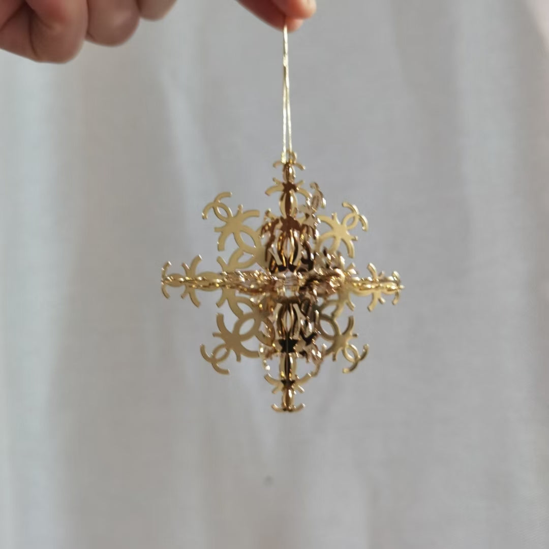 Chanel 2024 metal snowflake decoration