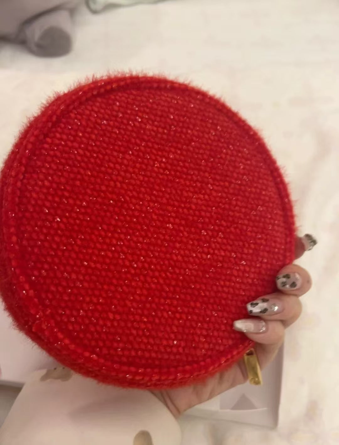 Chanel CNY red Makeup Round Pouch bag 2025 VIP GIFT