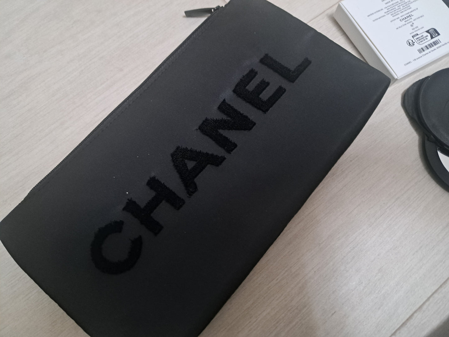 Chanel polyester Pouch Bag with mirror
