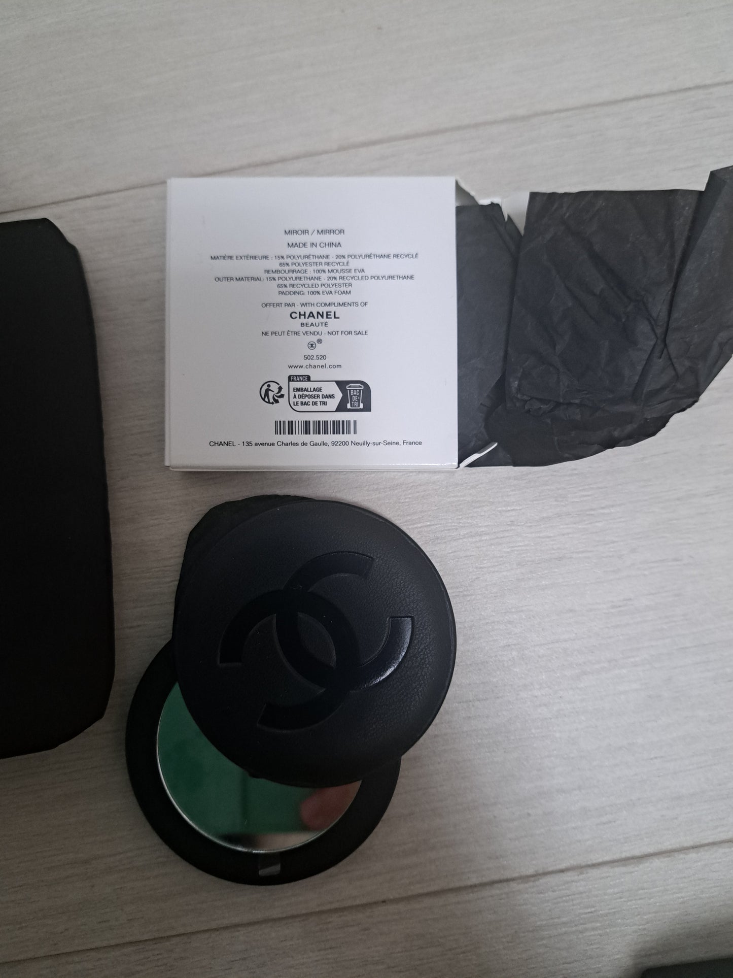 Chanel polyester Pouch Bag with mirror