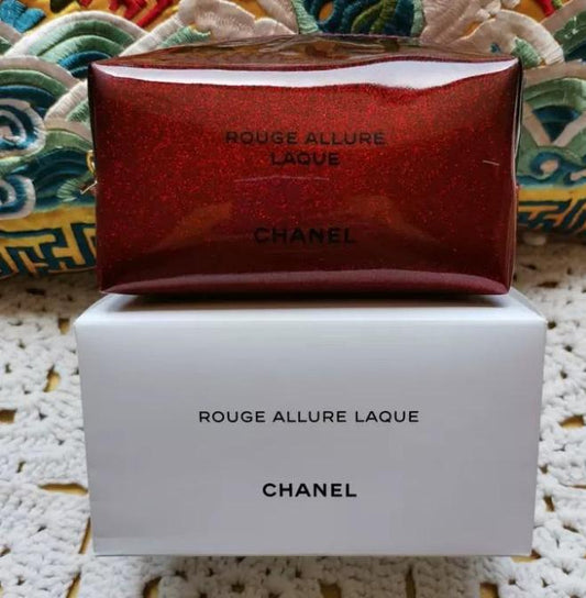 Rouge Allure Red Wine Shiny Handy Pouch bag