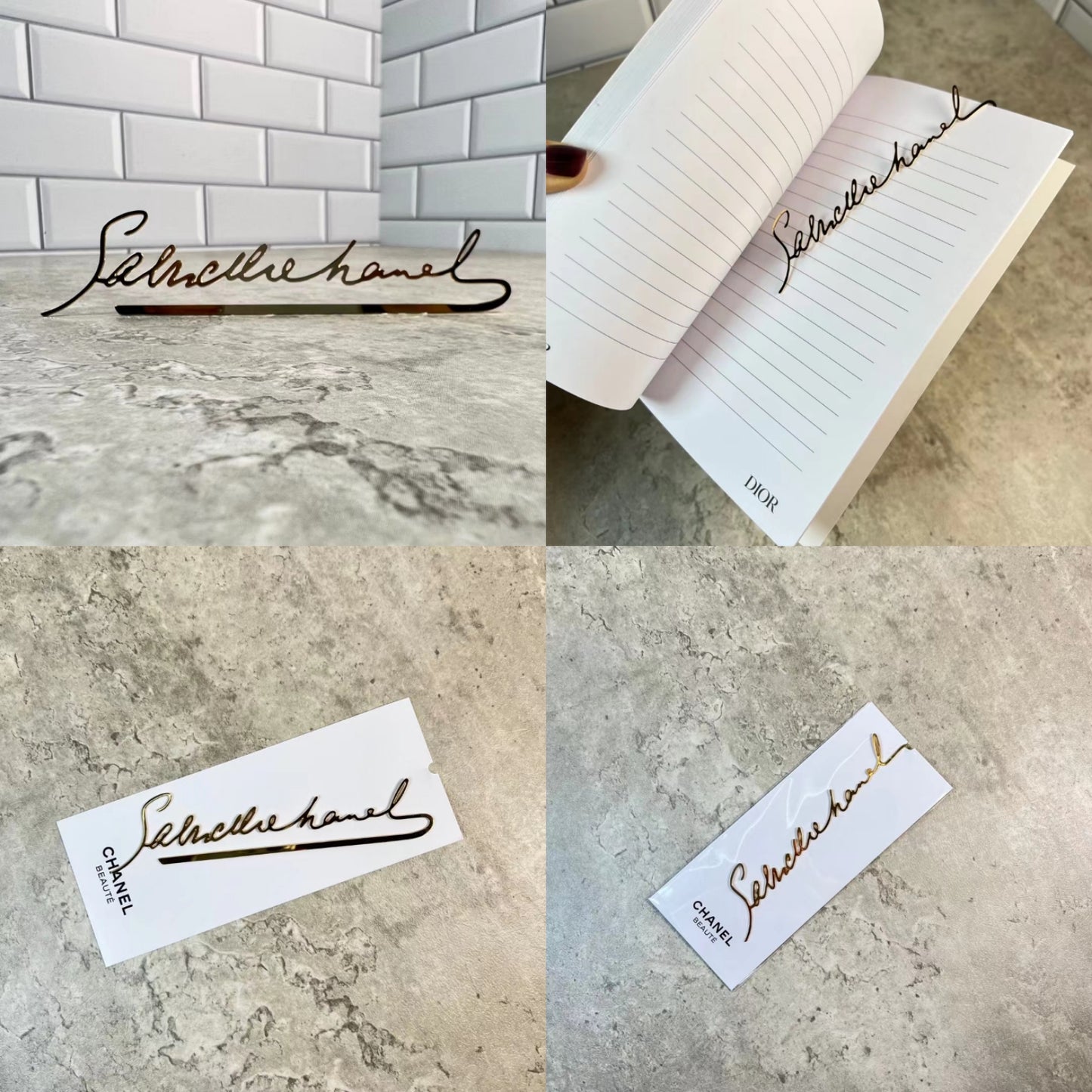 Gabrielle Gold Metal Bookmark 2021 VIP GIFT