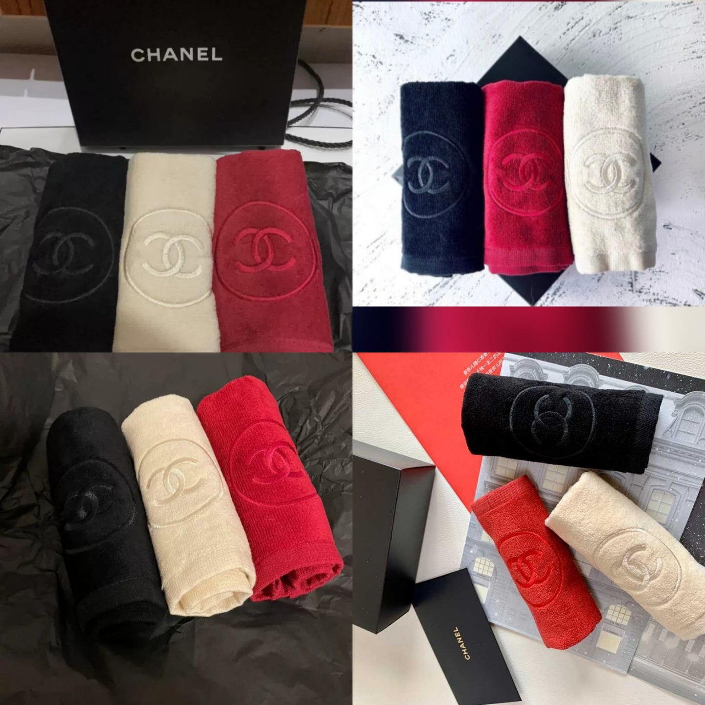 Chanel hand towel set of 3pcs VIP gift