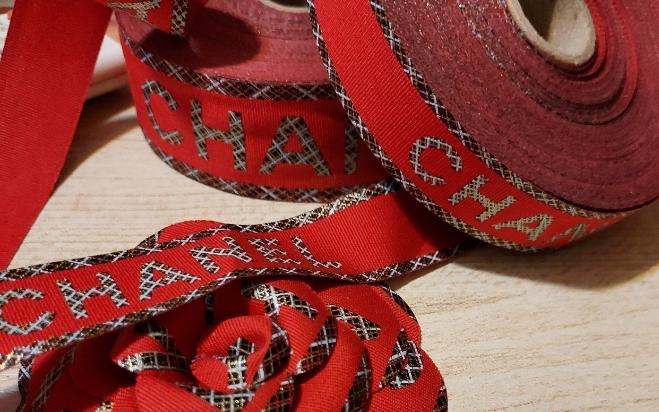 Chanel Christmas Camellia + 2m ribbon