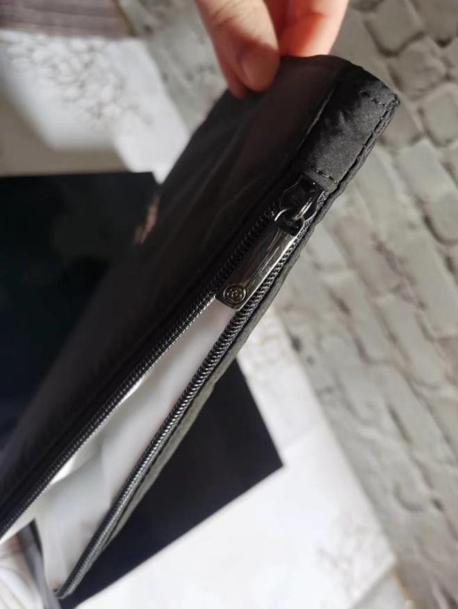 Chanel Quilted Padding Makeup Pouch Bag