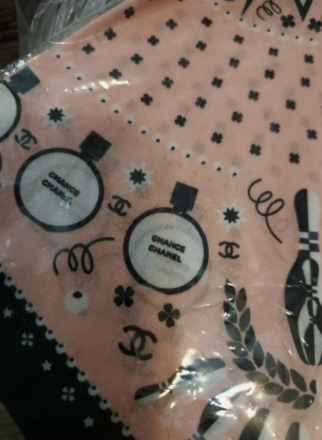 Chanel Rare Chance Perfume Bottles Handkerchief Bandana Handbag VIP Gift