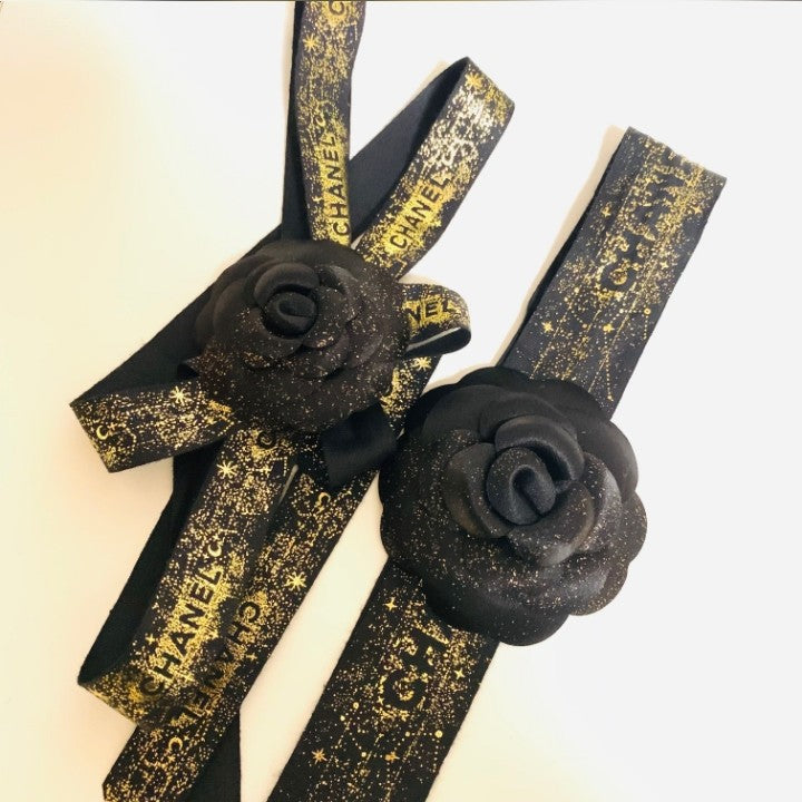Chanel Christmas Camellia + 2m ribbon