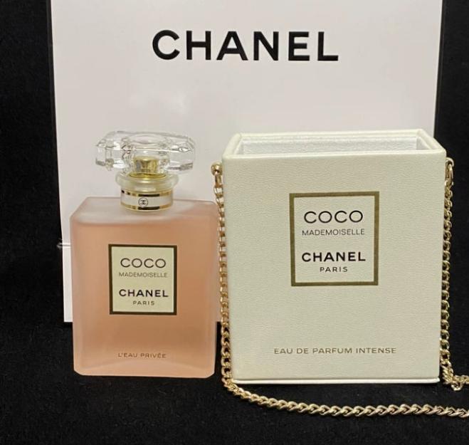 Chanel Cigaratte Lipstick Small Box Holder with Chain RARE