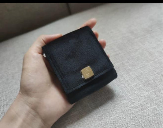 Chanel Small Lipstick Velvet Pouch with Mirror Makeup Bag VIP gift