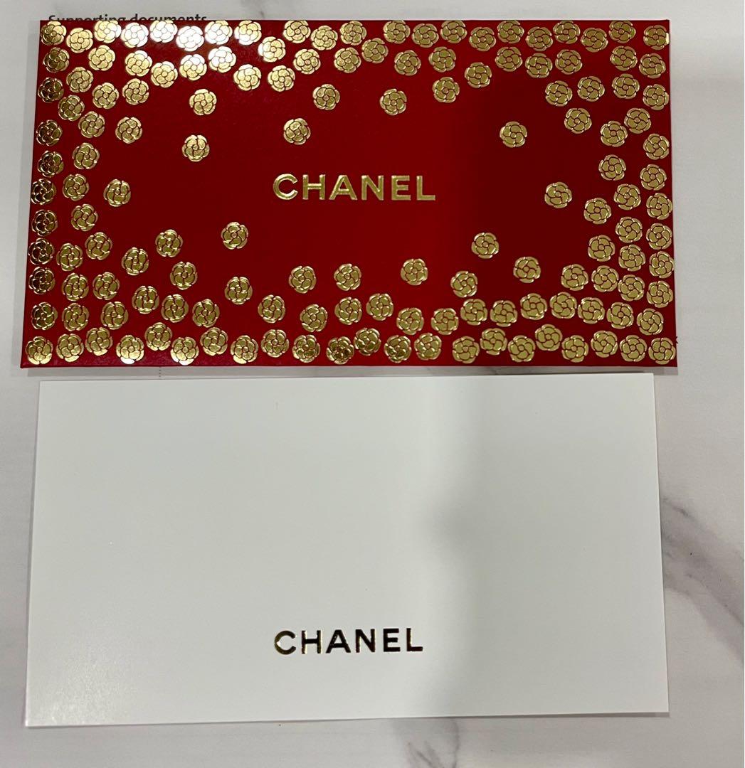 Chanel 2020 cny Camellia red packet envelope With greeting card