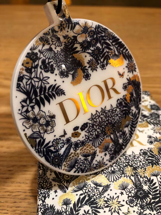 DIOR Luxury Ceramic Accessory Charm Ornament VIP Christmas 2021