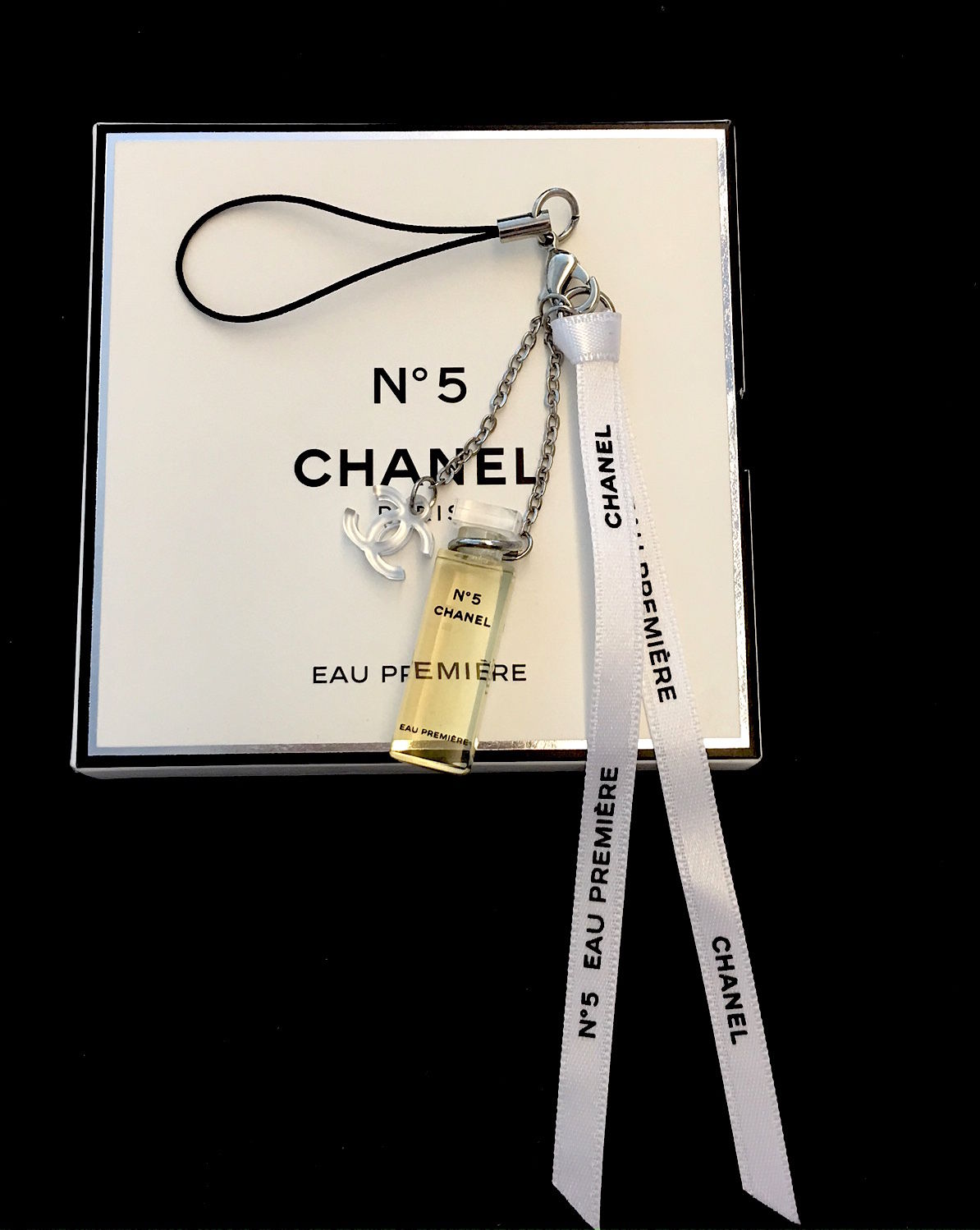Chanel No.5 Premier Eau Key Chain Charm Miniature with 2ml Eau de perfume