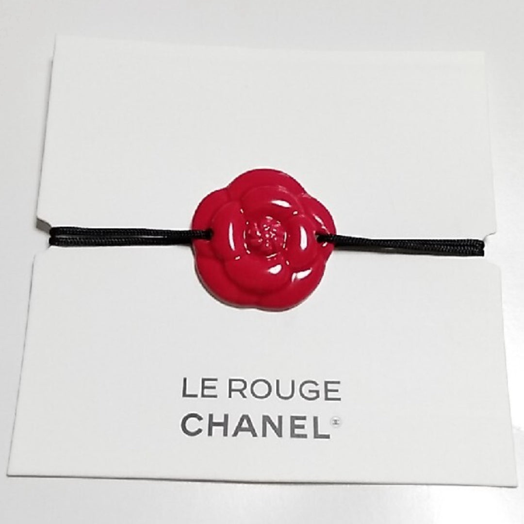 Chanel No.1 Red Camellia string diffuser bracelet VIP gift from Beauty Counter