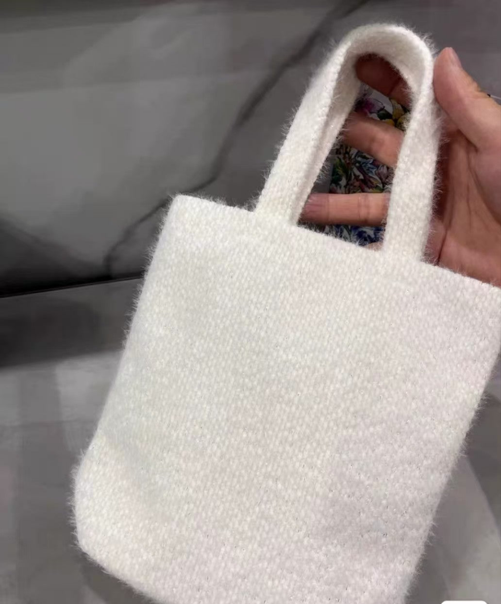 Chanel white fluffy small bag 2025 VIP GIFT