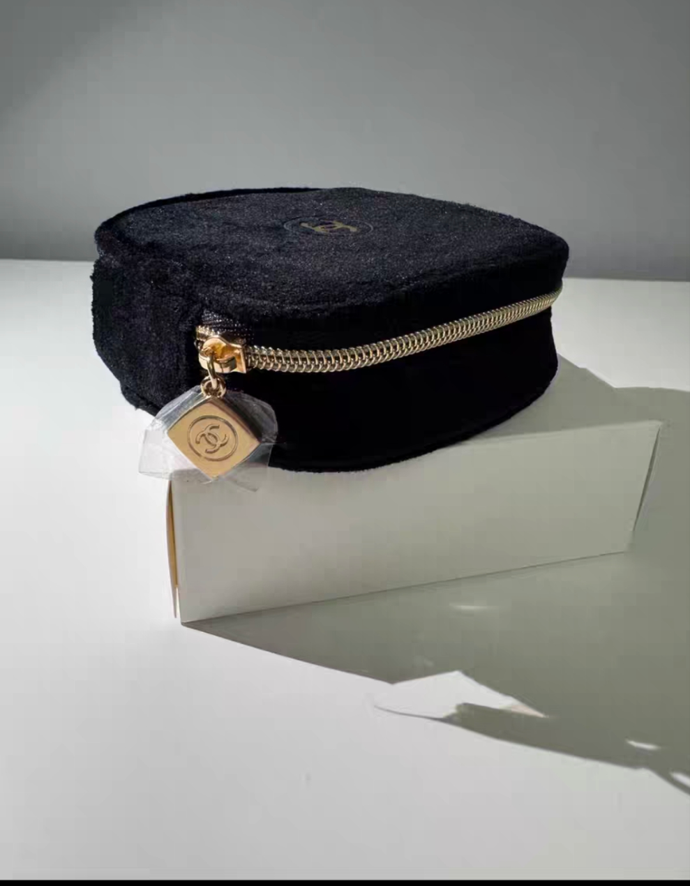 Chanel Small Lipstick Compact Velvet Pouch with Mirror  Makeup Bag  VIP gift