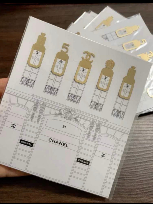 Chanel Mini Metal Bookmark  VIP Beaute Gift x 1 set of 5 pcs