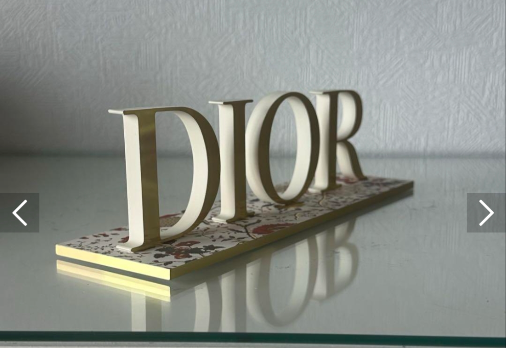 Dior  plastic Logo Shop Display Decor Stand rare