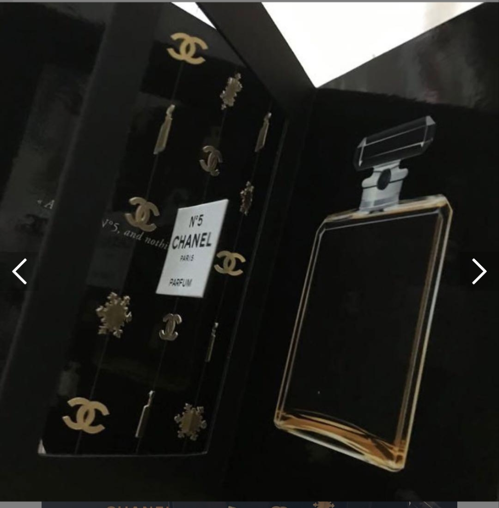 Chanel 2011 Rare Perfume bottle decor card with envelope