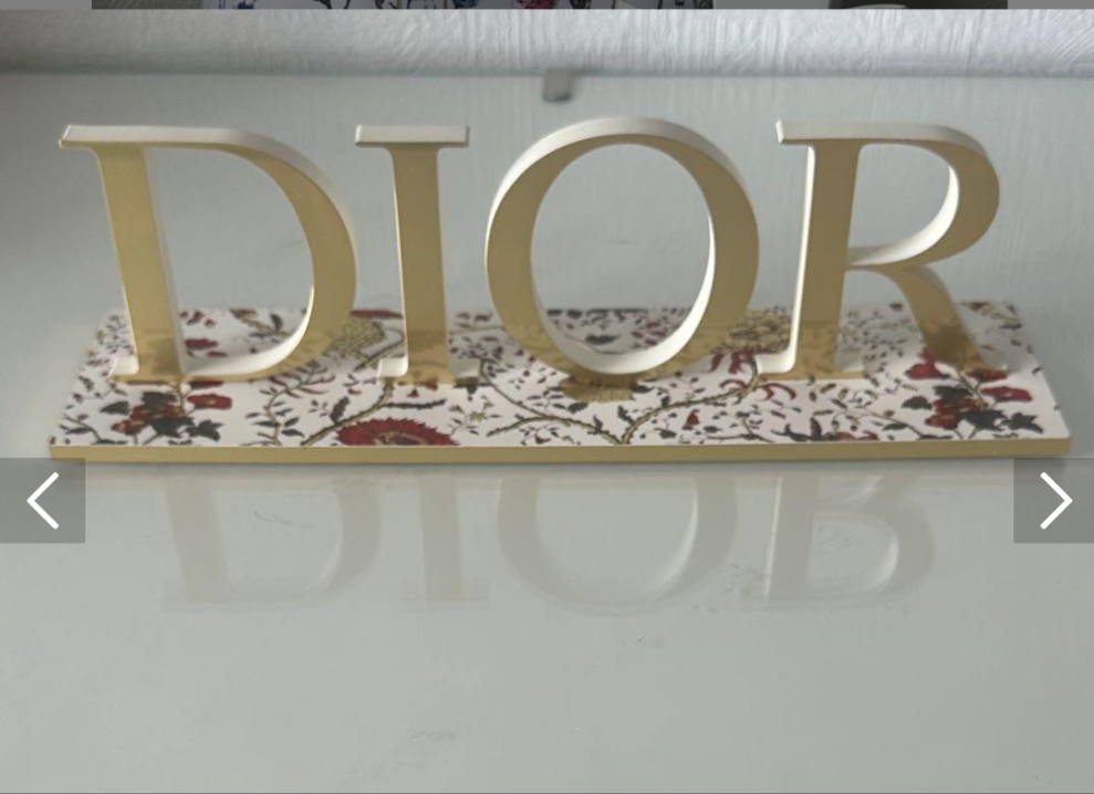 Dior  plastic Logo Shop Display Decor Stand rare