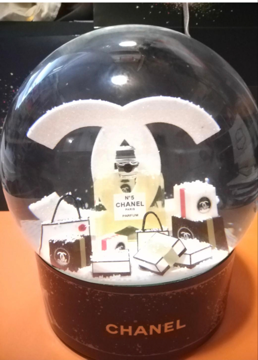 Chanel usb rechargeable snowglobe huge dome desktop decoration