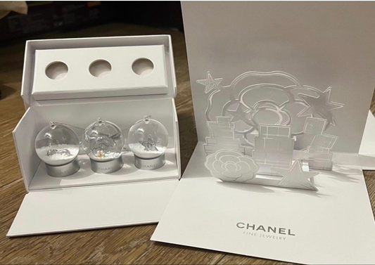 CHANEL Joaillerie small Snow Globe / Snow Ball VIP Limited Gift set of 3pcs