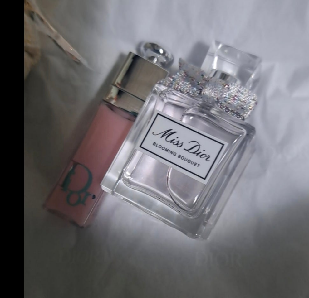 Dior Beauty mini lipgloss with miss Dior perfume set novelty