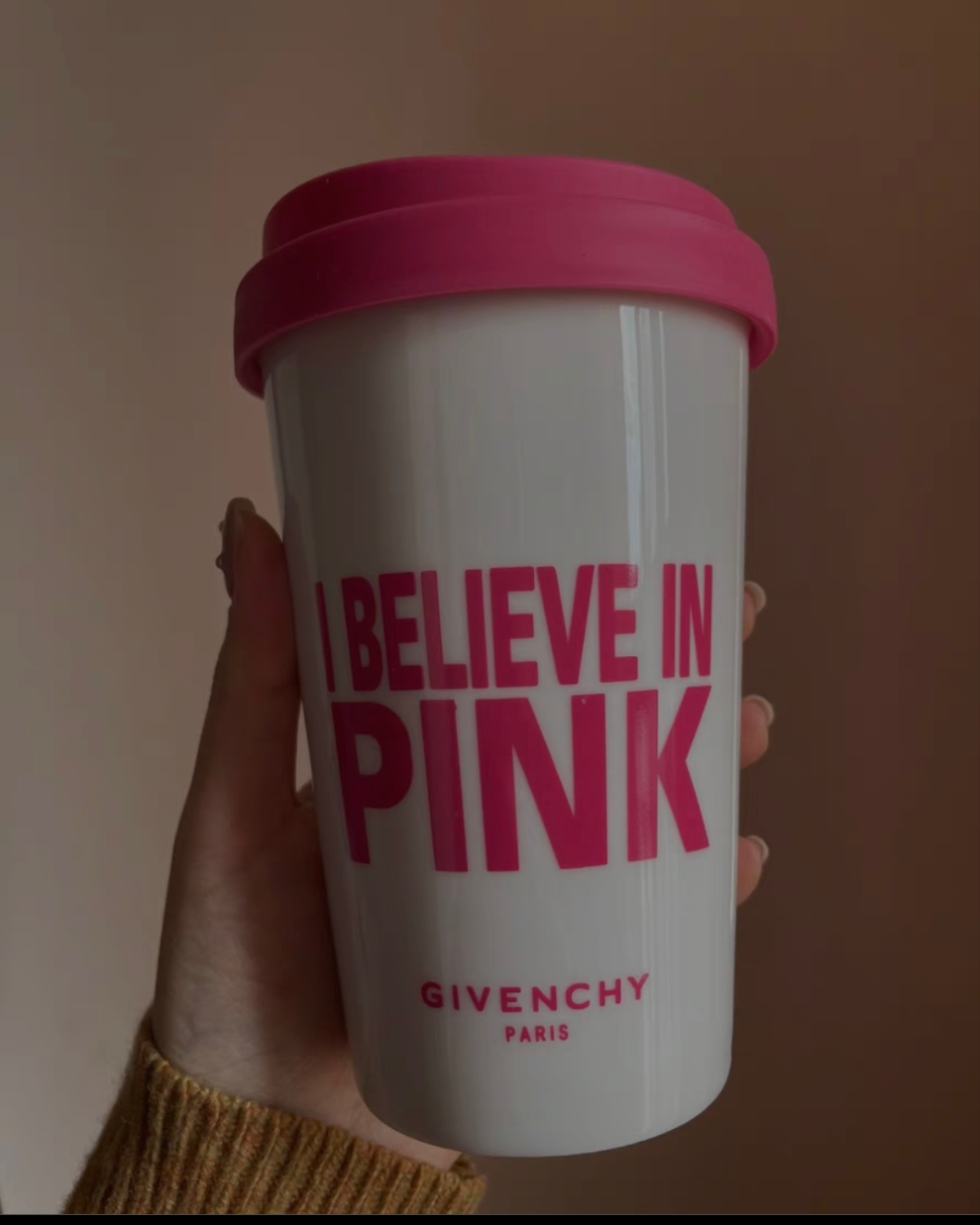 Givenchy Pink Pottery Water Mug 350ml
