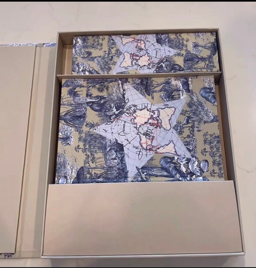 Dior Star Map Vip Novelty Notebook with pencil in box