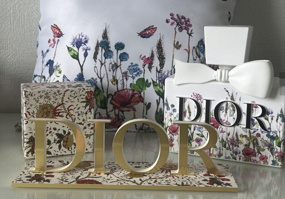 Dior  plastic Logo Shop Display Decor Stand rare