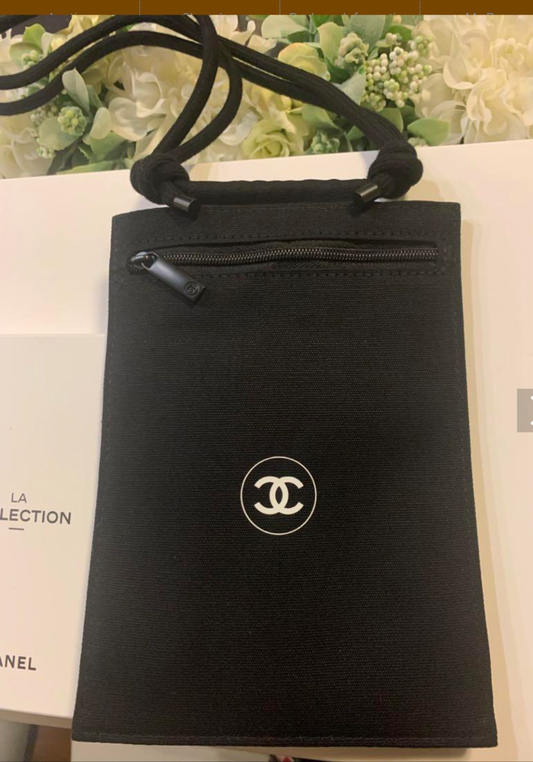 2024 Chanel Exclusive Canvas Passport mobile Holder with strap