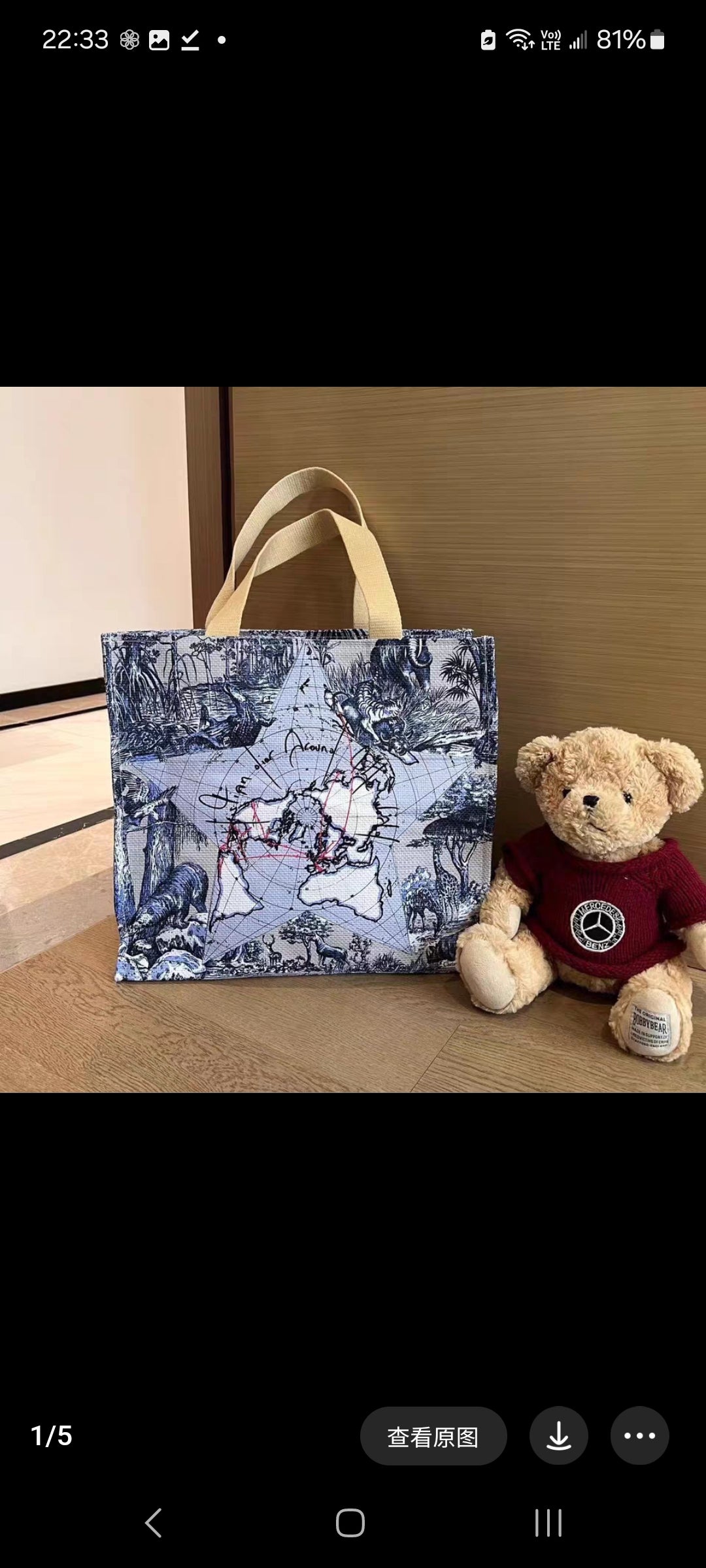 Dior Beauty Around the World tote bag