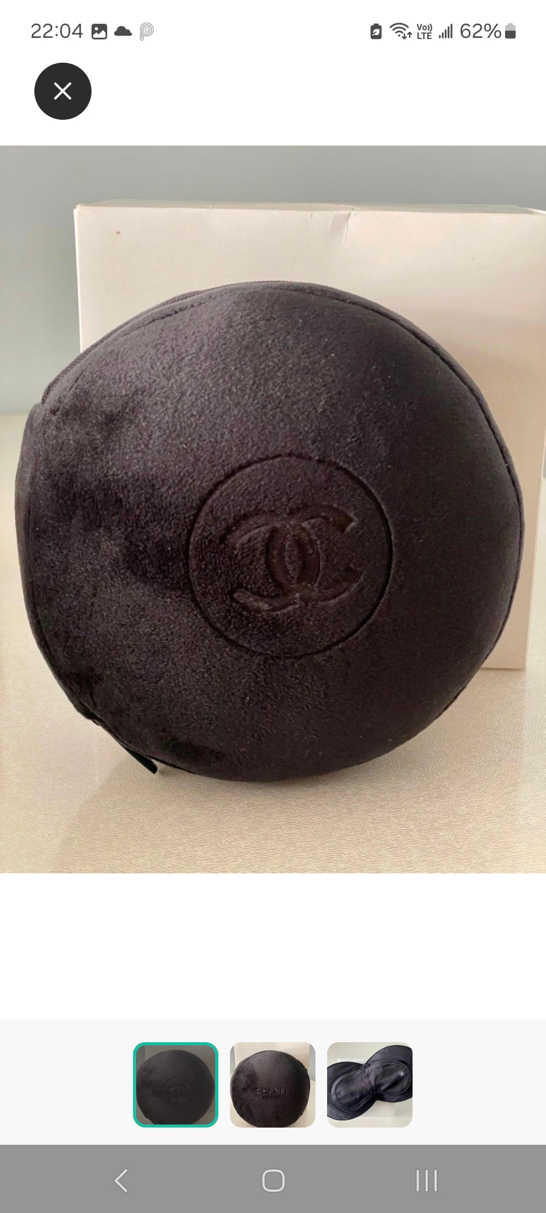 Chanel Travel sleeping eyemask and neck pillow rare VIP GIFT