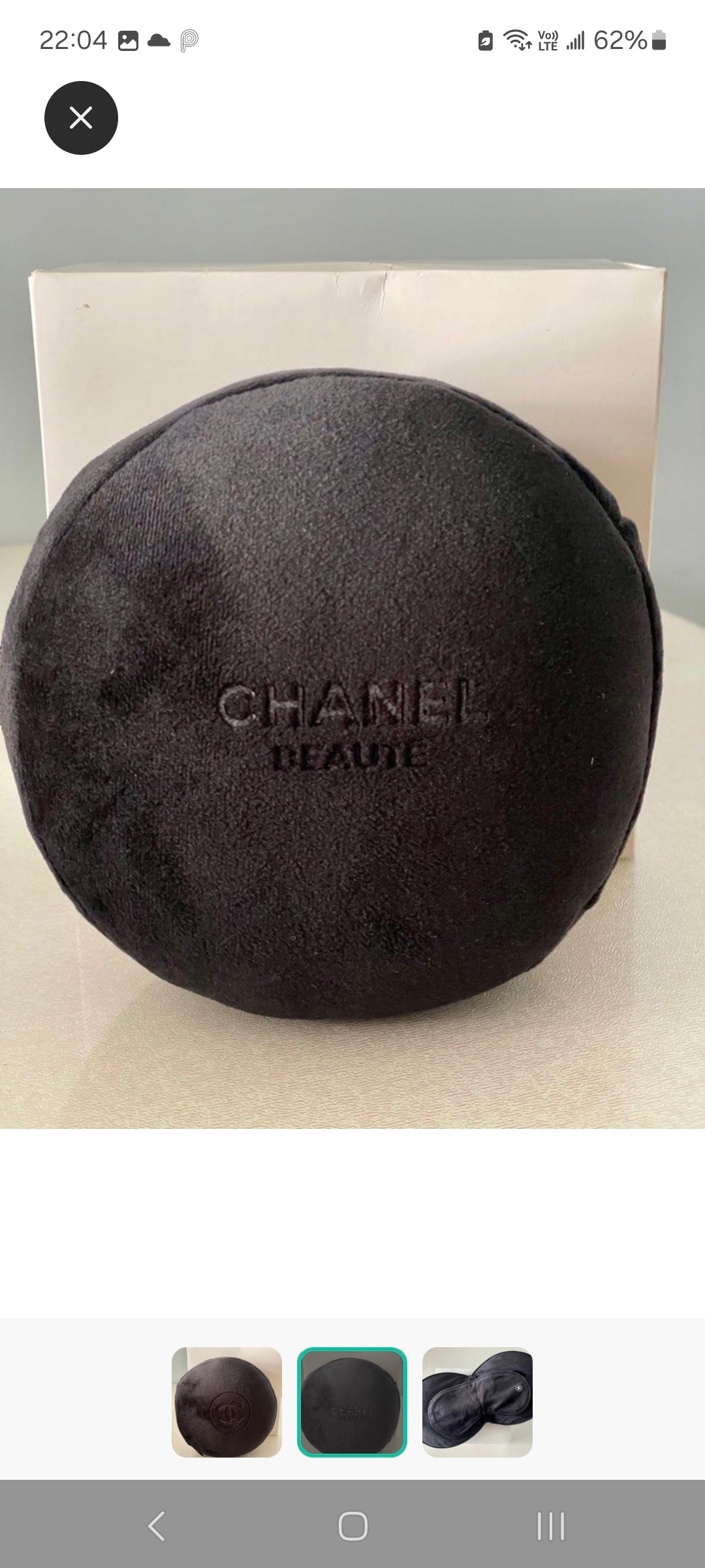 Chanel Travel sleeping eyemask and neck pillow rare VIP GIFT