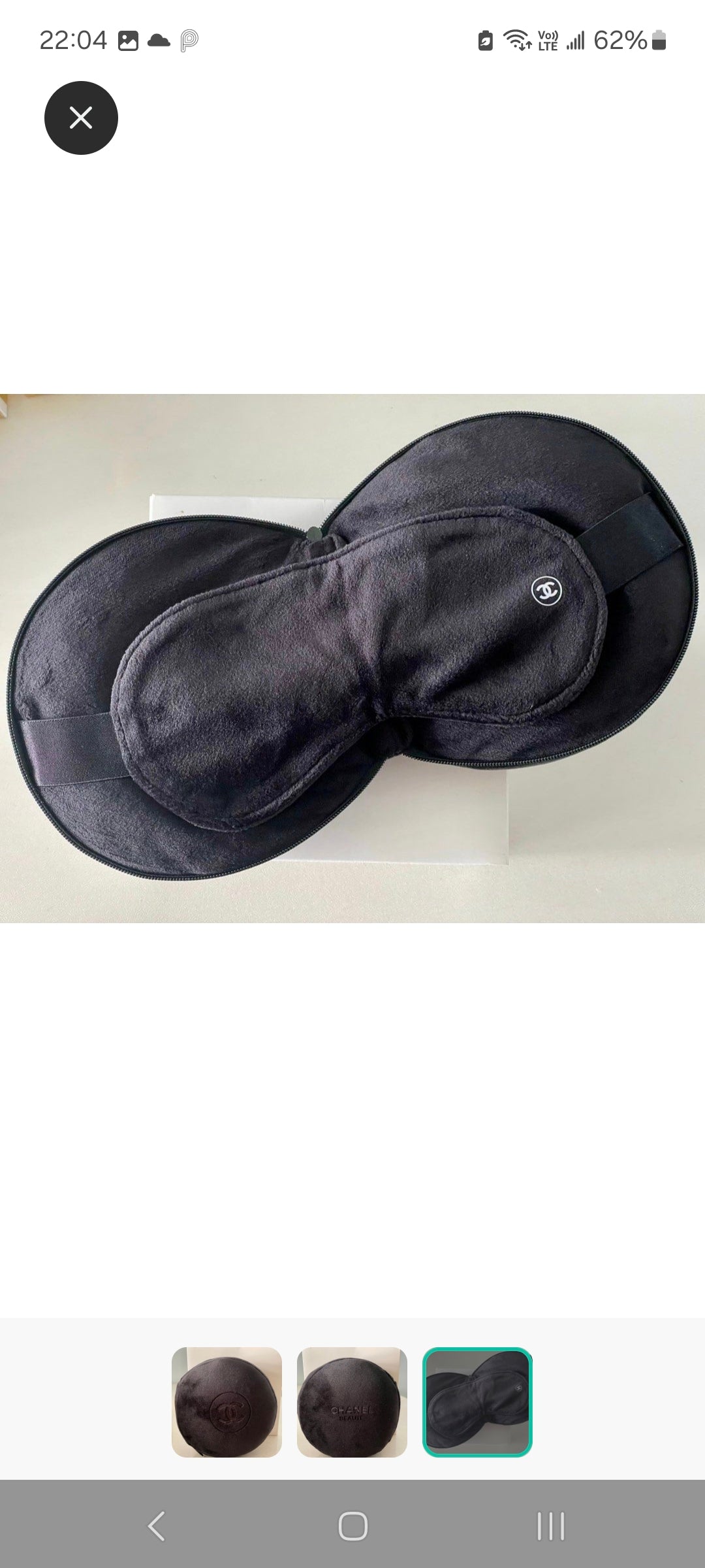 Chanel Travel sleeping eyemask and neck pillow rare VIP GIFT