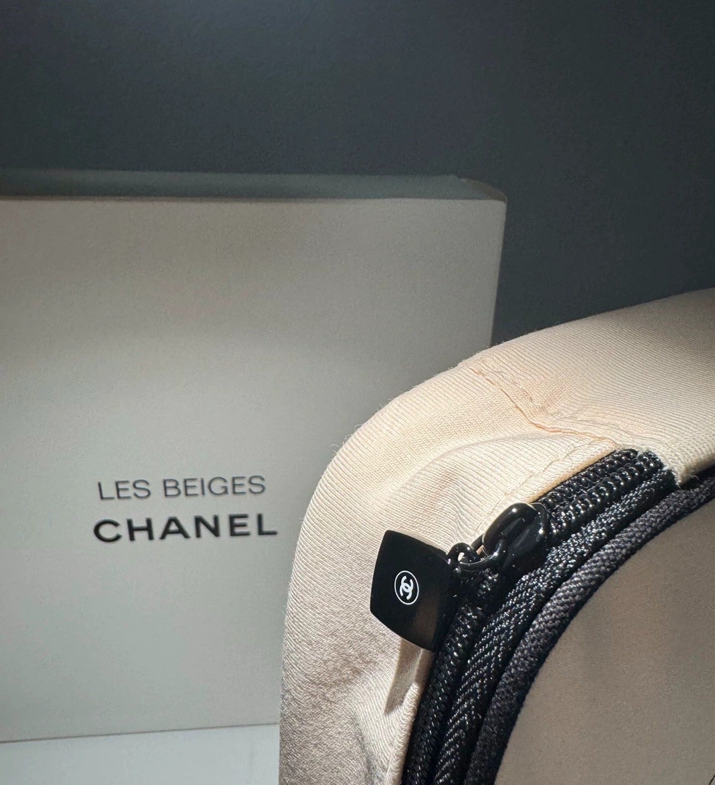 Chanel Les Beige Cotton Makeup Storage Pouch Bag  VIP gift
