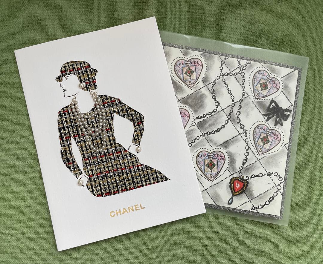 Chanel Out of Print Greeting Card and stamp sheet Collection