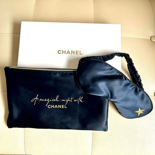 Chanel Luxuries Silky sleeping mask in pouch rare VIP GIFT