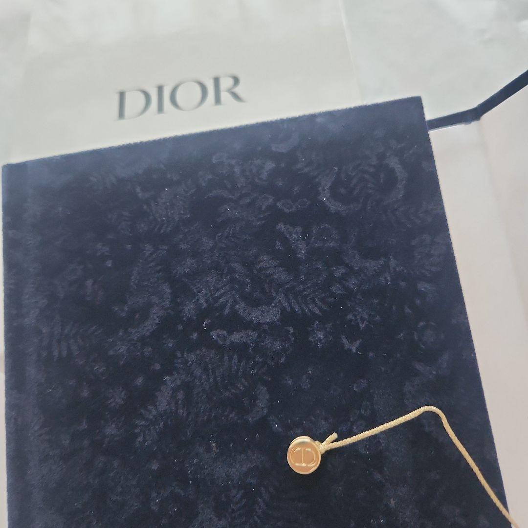 Dior Navy Velvet Notebook Memo Pad Novelty in Box